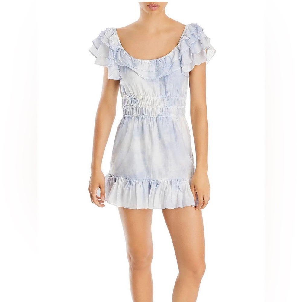 Large  LoveShakeFancy Silk Blend Ruffle Dress - Picture 2 of 7